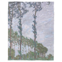 Serie de álamos de Claude Monet con efectos eólico