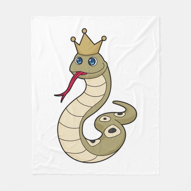 Manta Polar Serpiente como rey con corona (Anverso)