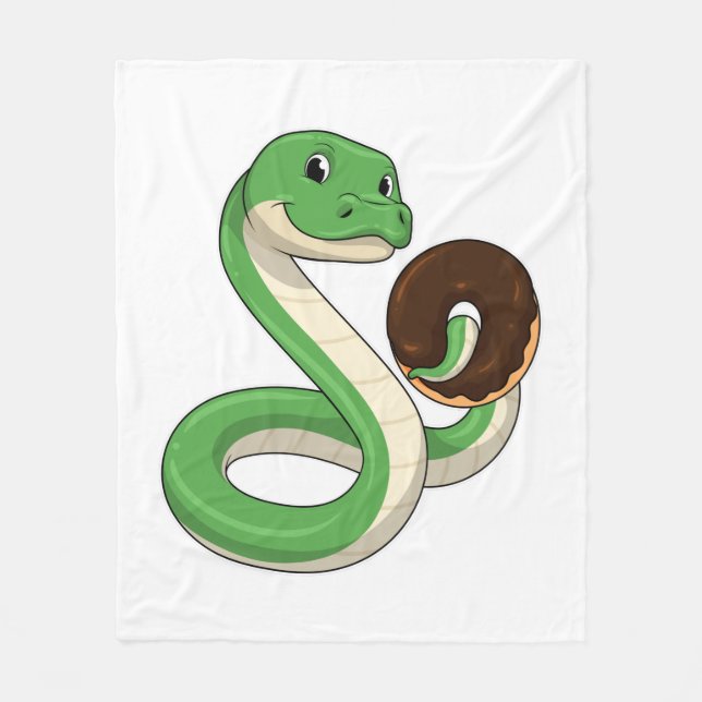 Manta Polar Serpiente con donut (Anverso)