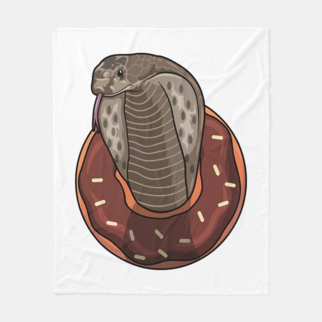 Manta Polar Serpiente con donut (Anverso)