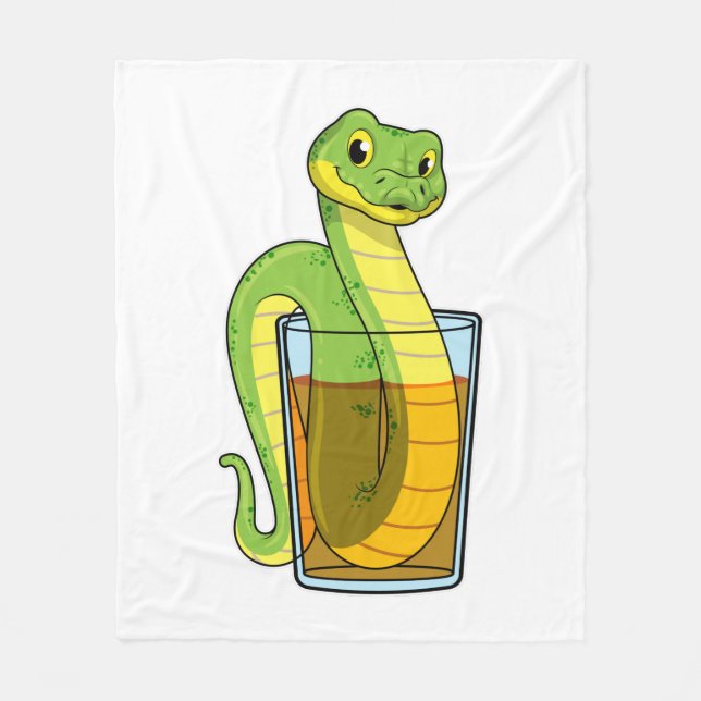 Manta Polar Serpiente con jugo (Anverso)