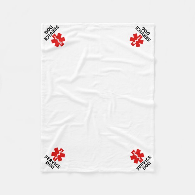 Manta Polar Service Dog Place Mat  (Anverso)