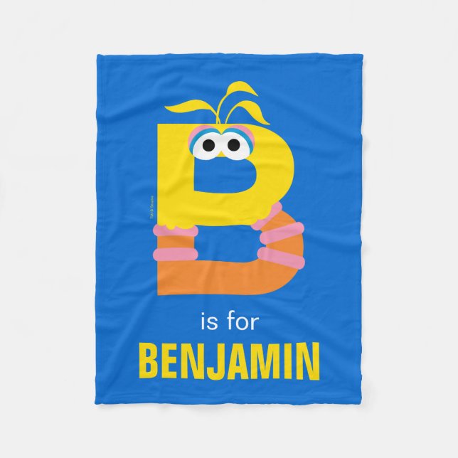 Manta Polar Sesame Street | B is for Big Bird (Anverso)