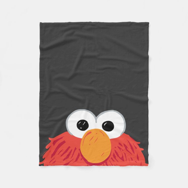 Manta Polar Sesame Street | Cara grande de Elmo (Anverso)