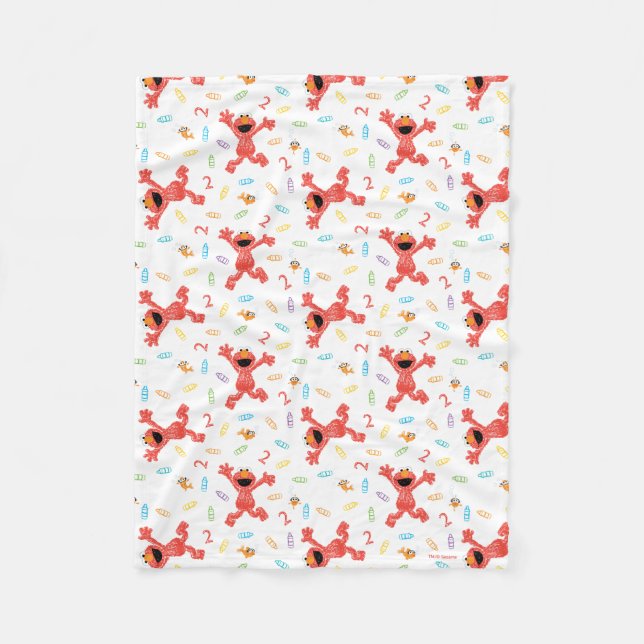 Manta Polar Sesame Street Elmo | Birthday Crayon (Anverso)