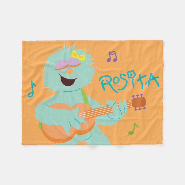 Manta Polar Sesame Street | Rosita Playing Guitar (Frente (Horizontal))