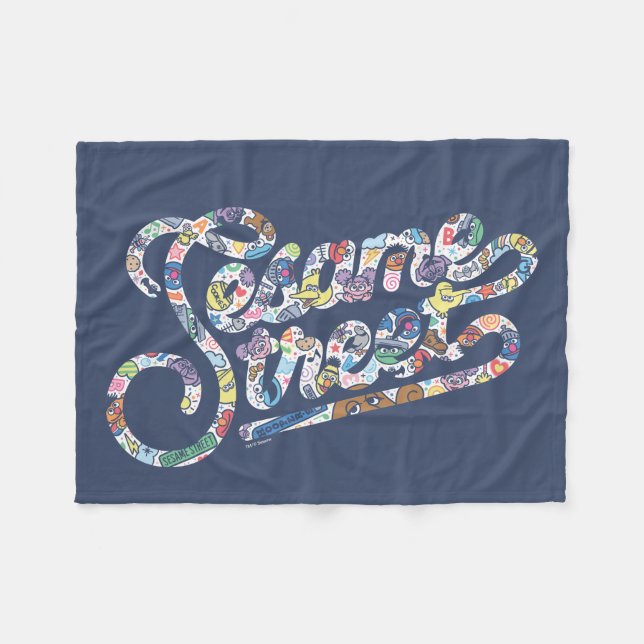 Manta Polar Sésamo | Logotipo de Doodle (Frente (Horizontal))