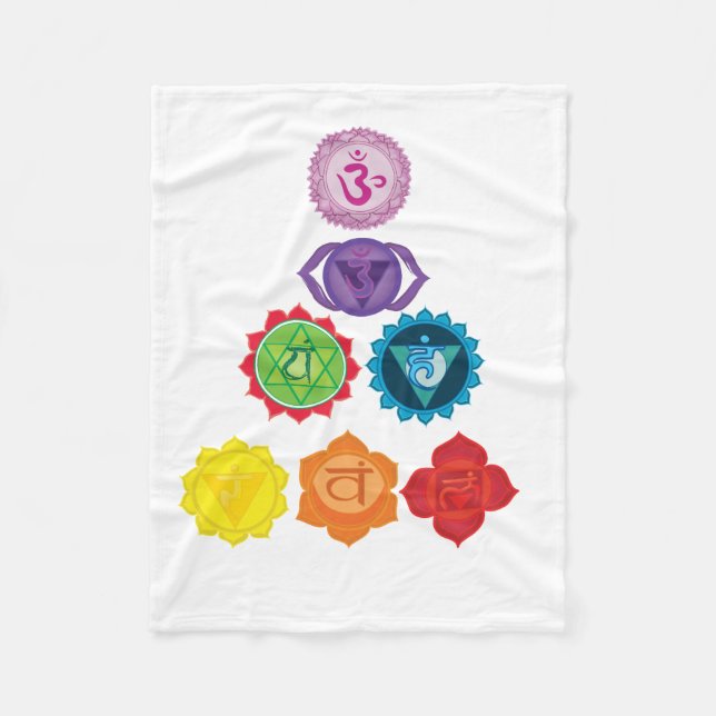 Manta Polar Seven Chakra Fleece Blanket (Anverso)