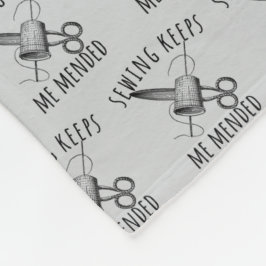 Manta Polar Sewing Keeps Me Mended Vintage Scissors Fun