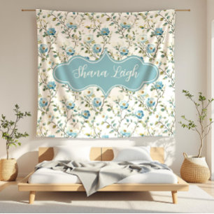 Manta Polar Shana Leigh Dainty Blues Floral