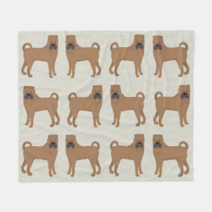 Manta Polar Shar-Pei Fleece Blanket