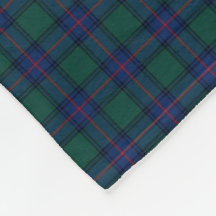 Shaw Clan Royal Blue and Green Tartán