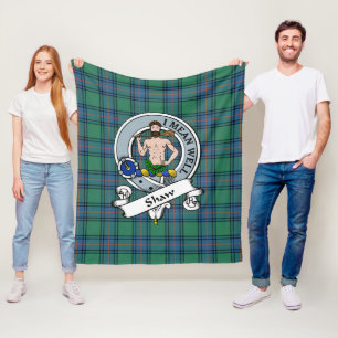 Manta Polar Shaw De Sauchie Anciano Insignia De Clan Tartán