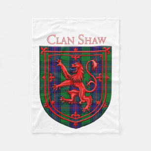 Manta Polar Shaw Tartan Scottish Plaid Lion Rampant