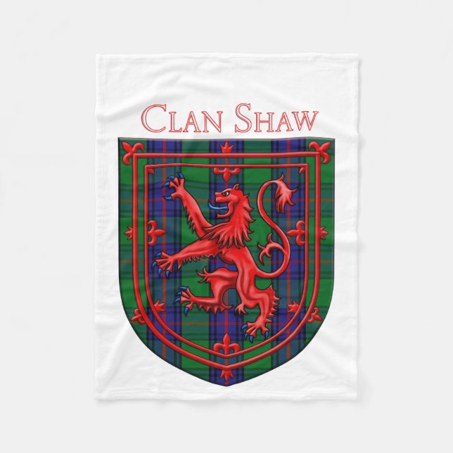 Manta Polar Shaw Tartan Scottish Plaid Lion Rampant (Anverso)