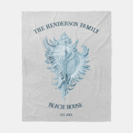 Manta Polar Shell de conexión azul