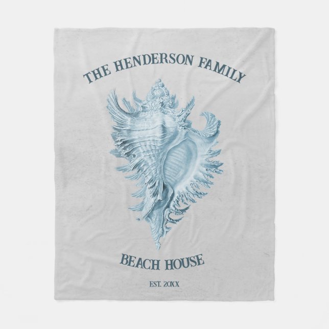 Manta Polar Shell de conexión azul (Anverso)