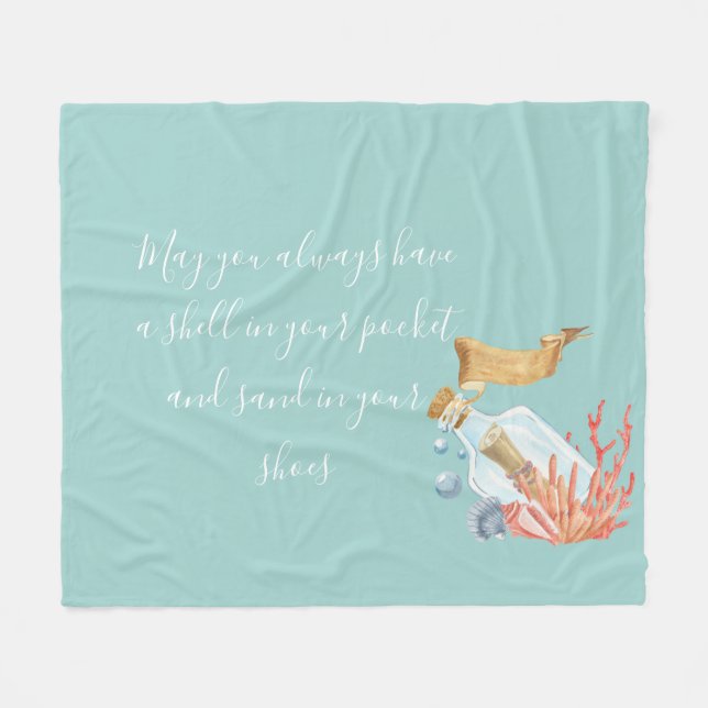 Manta Polar Shell En Su Tema De Pocket Beach (Frente (Horizontal))