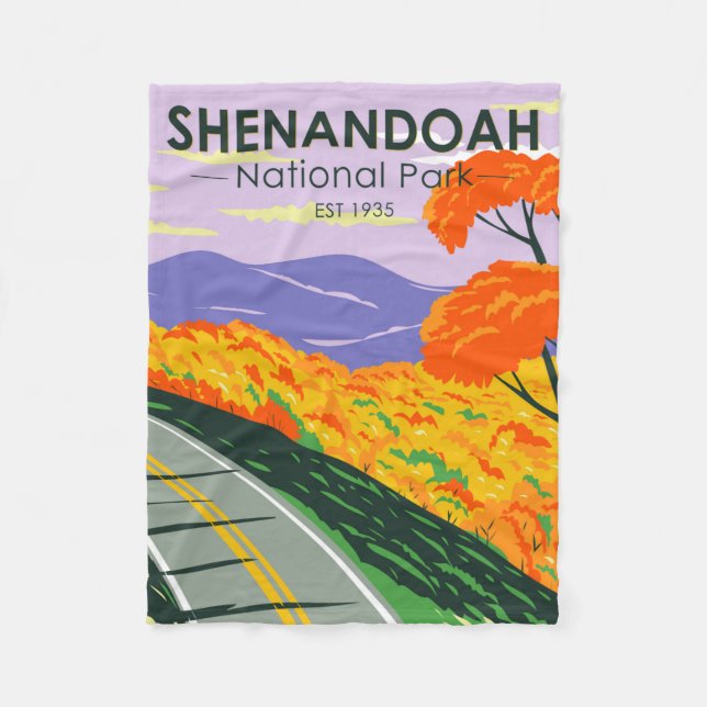 Manta Polar Shenandoah National Park Skyline Drive Virginia (Anverso)