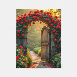 Manta Polar Sherpa Blanket (Rose Path)