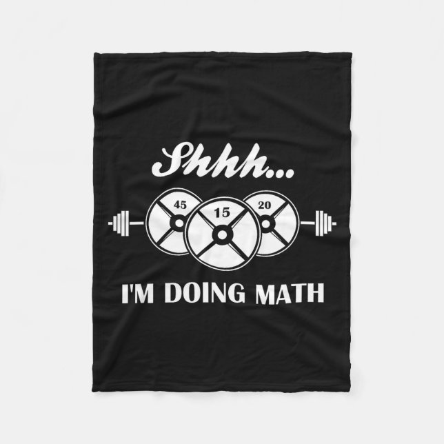 Manta Polar Shhh I'm Doing Math Weight Lifting Math Lover Quot (Anverso)