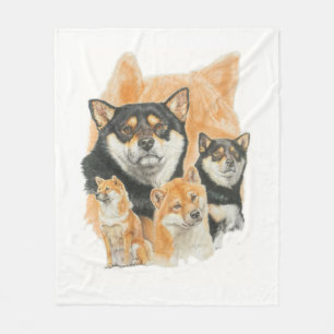 Manta Polar Shiba Inu e imagen de fantasma