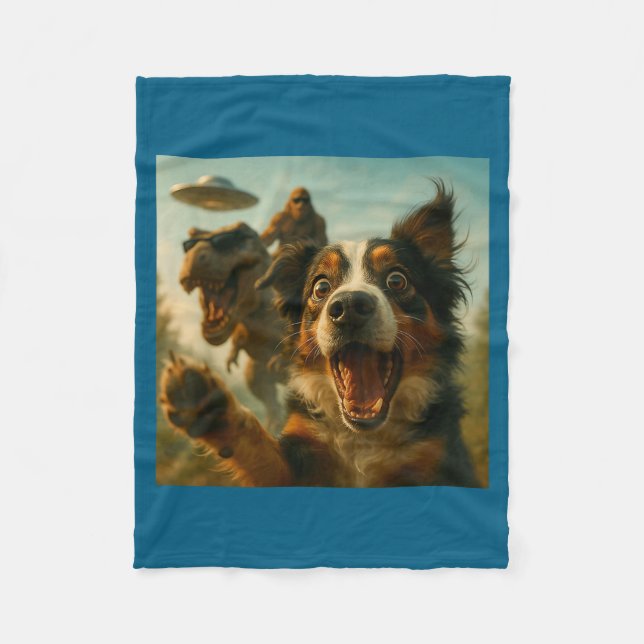 Manta Polar Shocked Australian Shepherd Dog T-rex Bigfoot Ufo  (Anverso)