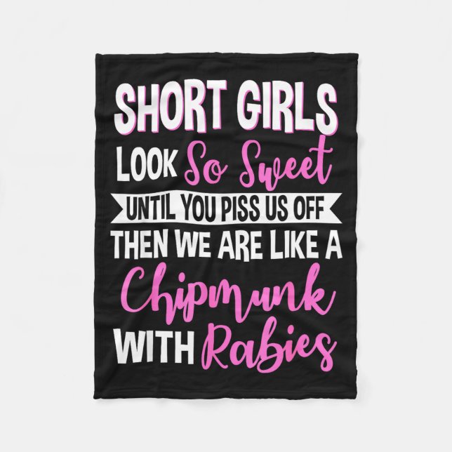 Manta Polar Short Girls Look So Sweet Until You Us Off Funny D (Anverso)