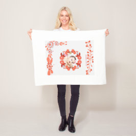 Manta Polar ¡Showering_ [Nombre de la futura mamá] con amor!