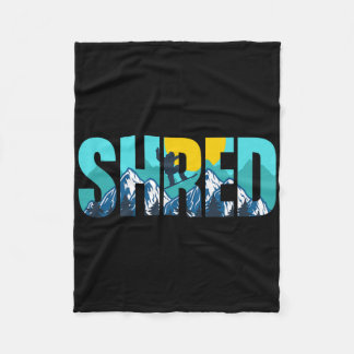 Manta Polar Shred Mountain Snowboard Slopes Sunset Graphic