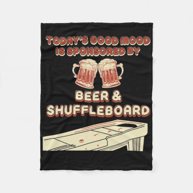 Manta Polar Shuffleboard Player Beer T Shirt  (Anverso)