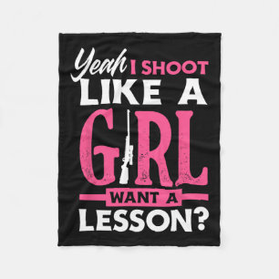 Manta Polar Sí, Disparo Como Un Chica Quiere Una Lección Chica