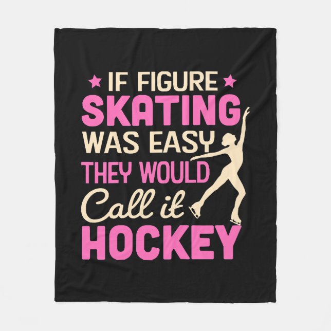 Manta Polar Si El Patinaje Artístico Fuera Lo Llamarían Hockey (Anverso)