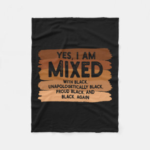 Manta Polar Sí, estoy mezclado con bandera de melanina negra B