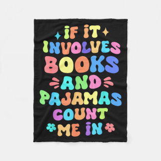 Manta Polar Si involucra libros y pijamas cuenten conmigo en l