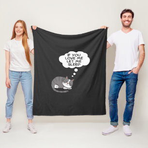 Manta Polar Si Me Amas Déjame Dormir