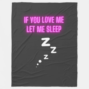 Manta Polar Si Me Amas Déjame Dormir
