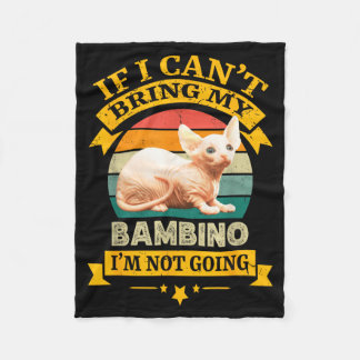 Manta Polar Si no puedo traer a mi gato Bambino, no voy