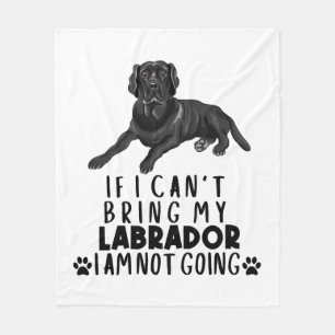 Manta Polar Si no puedo traer mi perro negro de Labrador