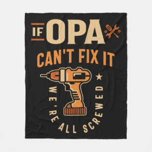 Manta Polar Si Opa No Puede Arreglarlo, Funny Abuelo Handyman