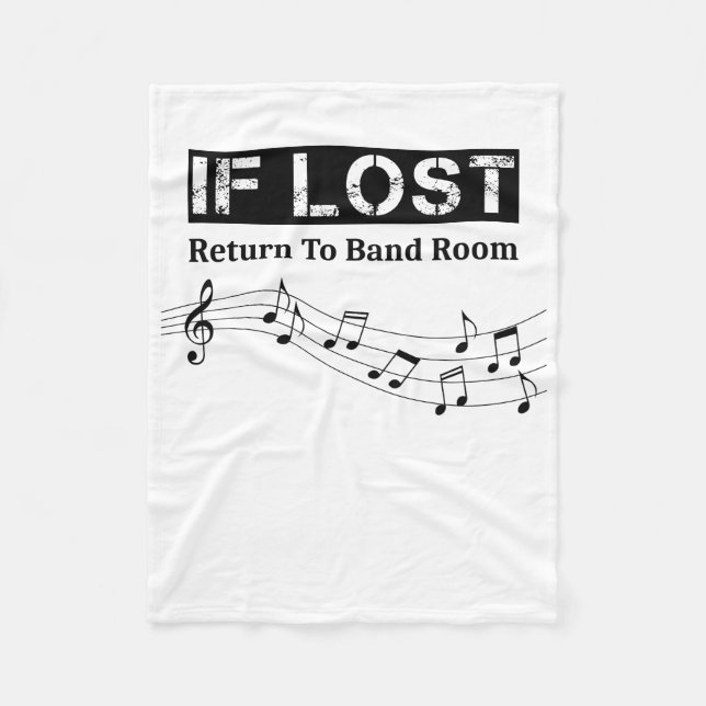 Manta Polar Si Perdiste Regresar A La Sala De Bandas Funny (Anverso)