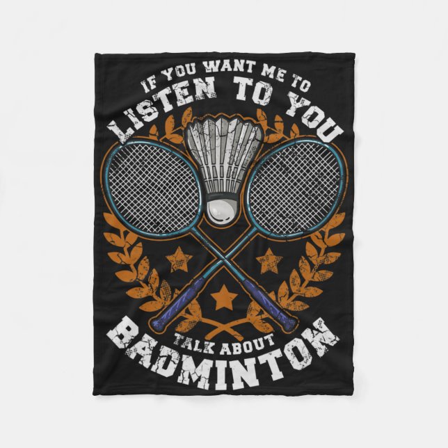 Manta Polar Si Quieres Que Escuche Hablar Con Dminton Shutt (Anverso)