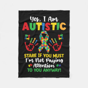 Manta Polar Sí, soy autista Conciencia sobre el autismo Niños 