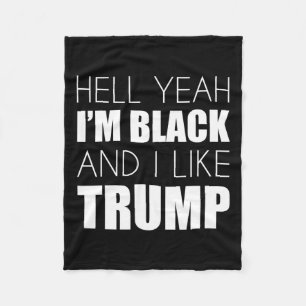 Manta Polar Sí, soy negro y me gusta Trump - Elige a Trump 202