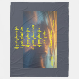 MANTA POLAR "SI SU PLAN ES PARA" CONFUCIUS FLEECE BLANKET