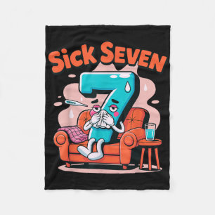 Manta Polar Sick Seven 67 divertido juego de palabras disfraz