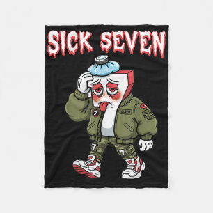 Manta Polar Sick Seven 67 Meme Divertido Gen Alpha Jerga Brain