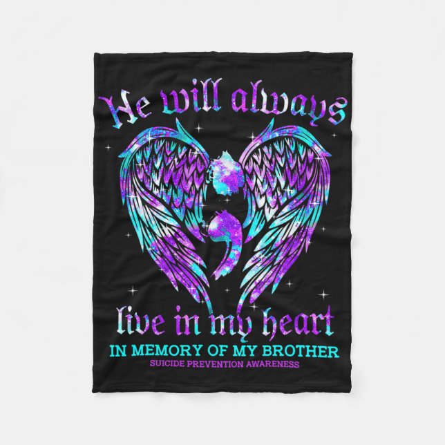 Manta Polar Siempre En Mi Corazón La Prevención Del Suicidio D (Anverso)