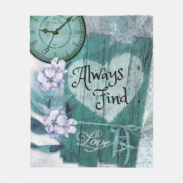 Manta Polar Siempre encontrar amor (Anverso)