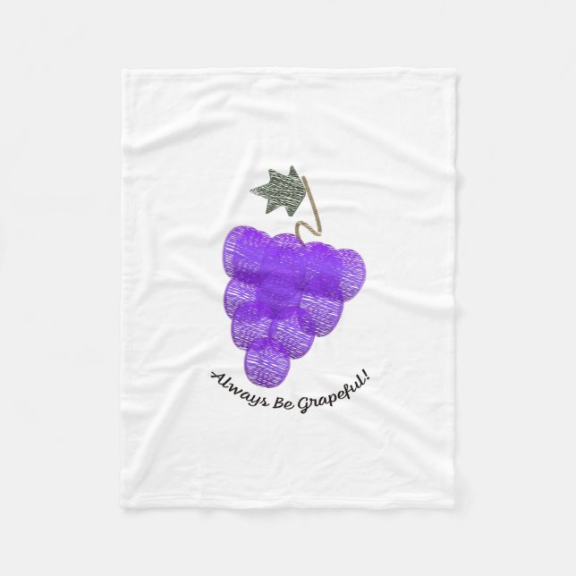 Manta Polar Siempre Sé Uva de Corazón (Anverso)